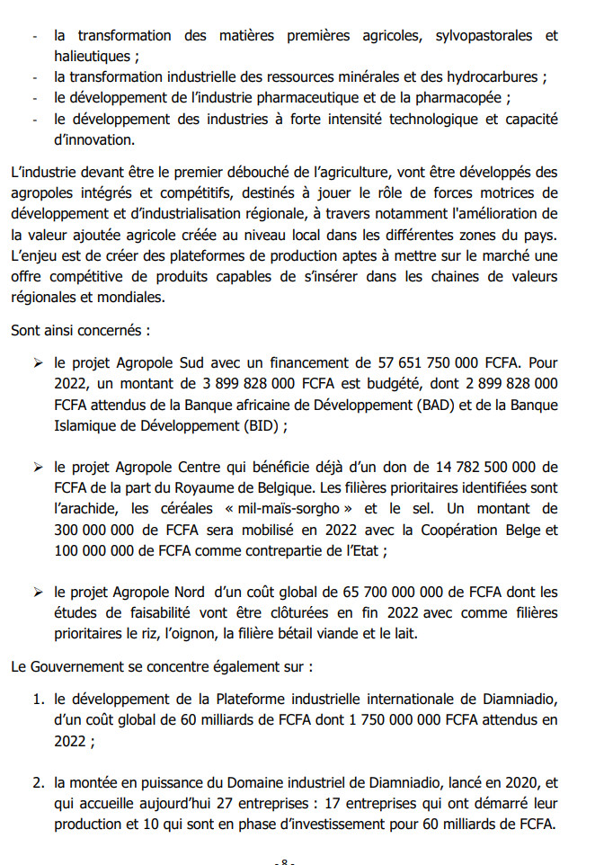 Projet de loi de Finances 2022: Comment le Fonds Force Covid et certains secteurs ont atteint leurs objectifs (Document) Projet de loi de Finances 2022: Comment le Fonds Force Covid et certains secteurs ont atteint leurs objectifs (Document)