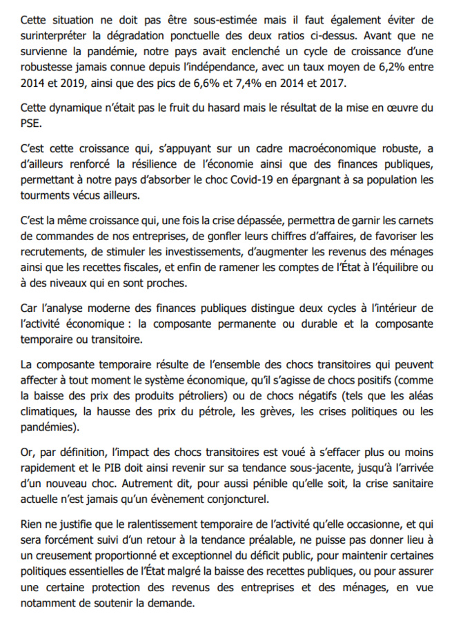 Projet de loi de Finances 2022: Comment le Fonds Force Covid et certains secteurs ont atteint leurs objectifs (Document) Projet de loi de Finances 2022: Comment le Fonds Force Covid et certains secteurs ont atteint leurs objectifs (Document)
