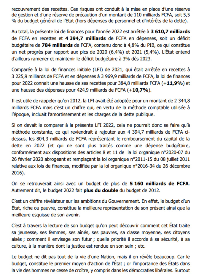 L'économie du projet de loi de Finances 2022: Ce que prévoit de réaliser la Douane sénégalaise (Document) L'économie du projet de loi de Finances 2022: Ce que prévoit de réaliser la Douane sénégalaise (Document)