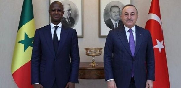 Coopération bilatérale: Antoine Félix Diome et le ministre turc des Affaires étrangères, se sont rencontrés