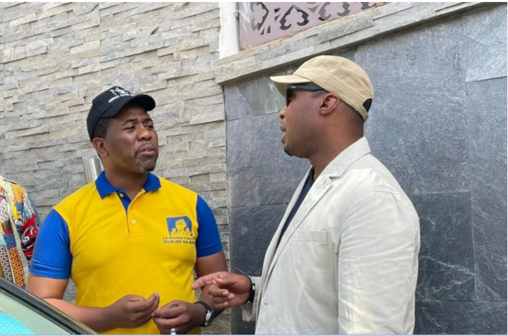 PHOTOS / Bougane Guèye chez Barth': Que mijotent ces deux candidats à la Mairie de Mermoz / Sacré-Coeur?