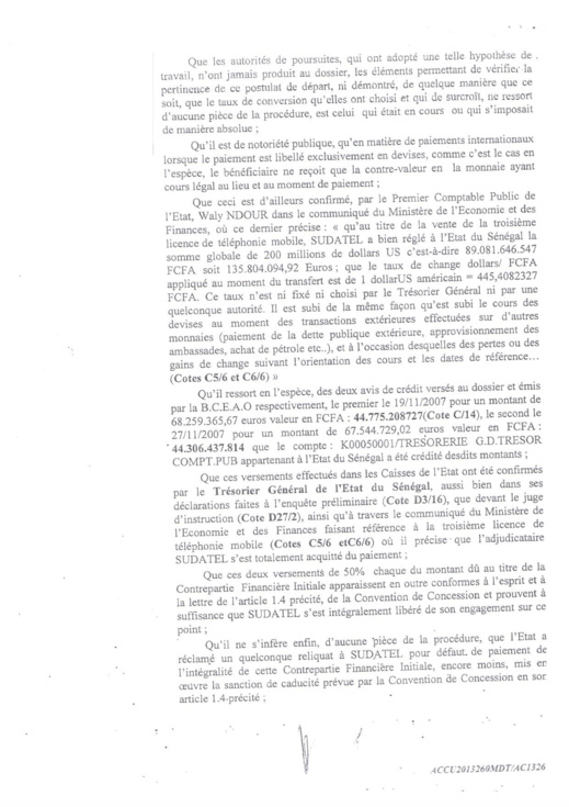 [Documents exclusifs] Affaire Sudatel: La Chambre d'accusation ordonne la mise en liberté "immédiate" de Thierno Ousmane Sy