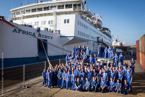 Santé : Mercy Ships, le bateau hôpital américain, est bien arrivé à Dakar