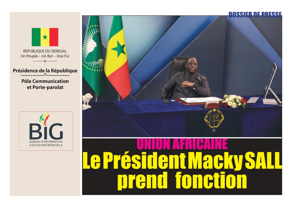 Union Aficaine  - Le Président Macky Sall prend fonction ( Live Leral TV )