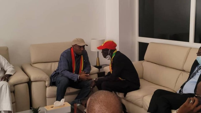  Barthélémy Dias, Déthié Fall, Bougane et Cie avec Macky Sall, pour l'accueil des "Lions" (Photos) 