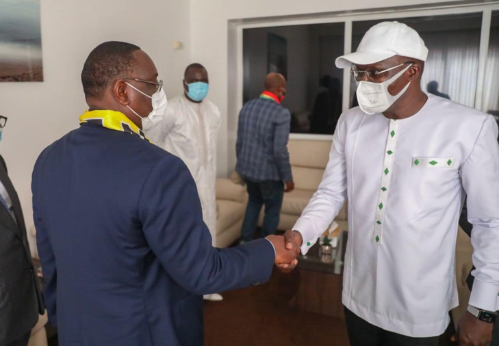  Barthélémy Dias, Déthié Fall, Bougane et Cie avec Macky Sall, pour l'accueil des "Lions" (Photos) 