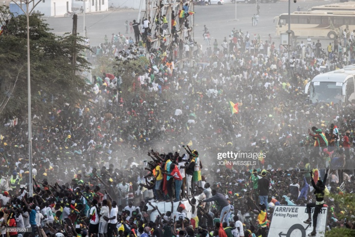 Photos: L’incroyable accueil des "Lions" à Dakar