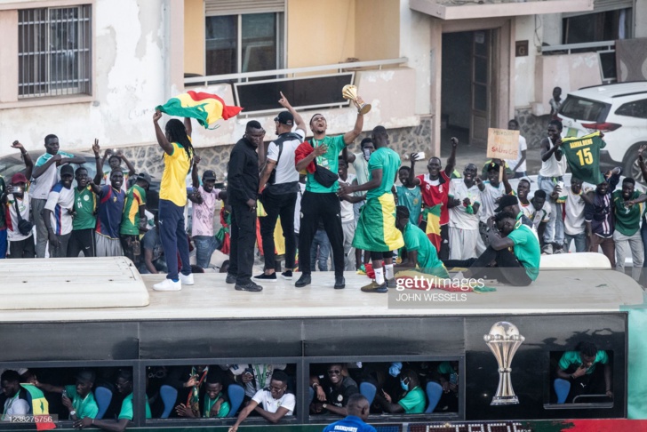 Photos: L’incroyable accueil des "Lions" à Dakar