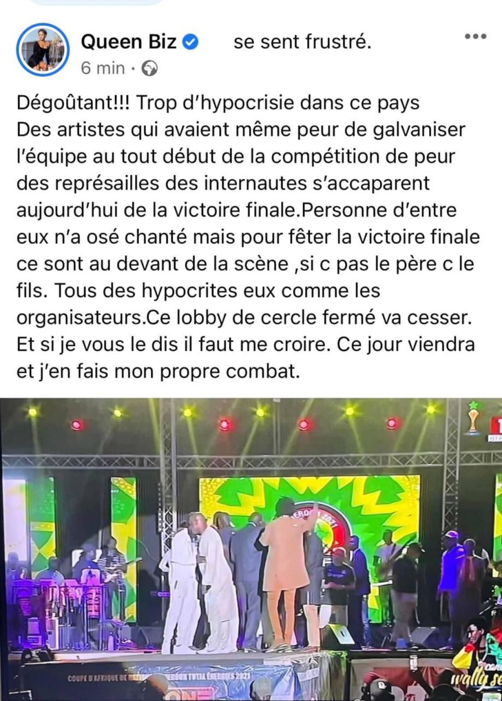 "Frustrée et trahie", Queen Biz fait du "garouwalé" à Youssou Ndour et Wally Seck