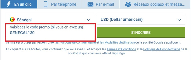 Code promo 1xbet en 2022 : où l'obtenir et comment l'utiliser au Sénégal