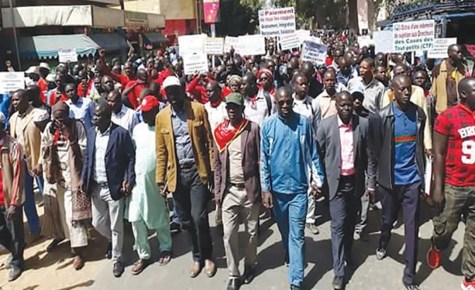 Leur manifestation à Ziguinchor interdite : Les enseignants annoncent une nouvelle marche à Dakar