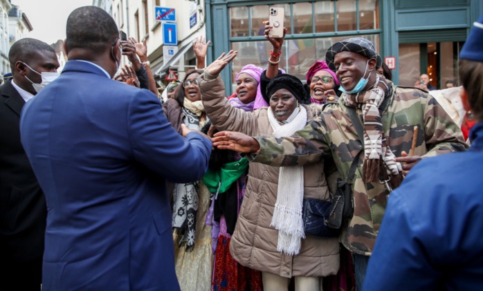 En images, l'arrivée de Macky Sall en Belgique (Bruxelles)