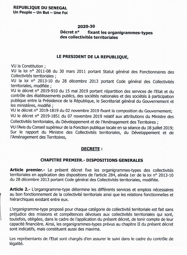 Création tous azimuts de Directions : Oumar Guèye freine les maires « pressés » et les rappelle à l’ordre Création tous azimuts de Directions : Oumar Guèye freine les maires « pressés » et les rappelle à l’ordre