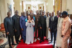 Présidence de l’UA : Macky Sall et Paul Kagamé rencontrent plusieurs artistes africains Présidence de l’UA : Macky Sall et Paul Kagamé rencontrent plusieurs artistes africains