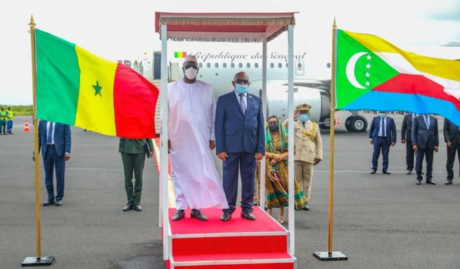Arrivée de Macky Sall aux Comores ce samedi (texte - images)