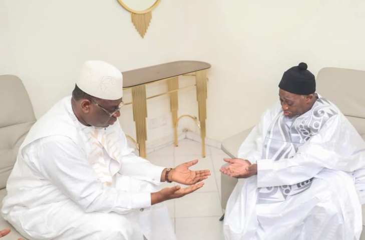 Photos: Visite du Président Macky Sall chez le Khalife général des Layennes, Mamadou Makhtar Laye