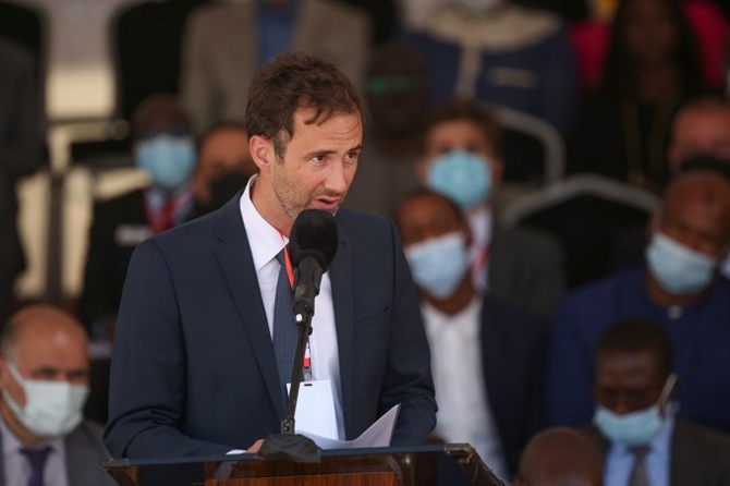 Lancement samedi du tronçon Diamniadio-AIBD du TER : le discours de bienvenue de Mamadou Ndione Maire de Diass Lancement samedi du tronçon Diamniadio-AIBD du TER : le discours de bienvenue de Mamadou Ndione Maire de Diass