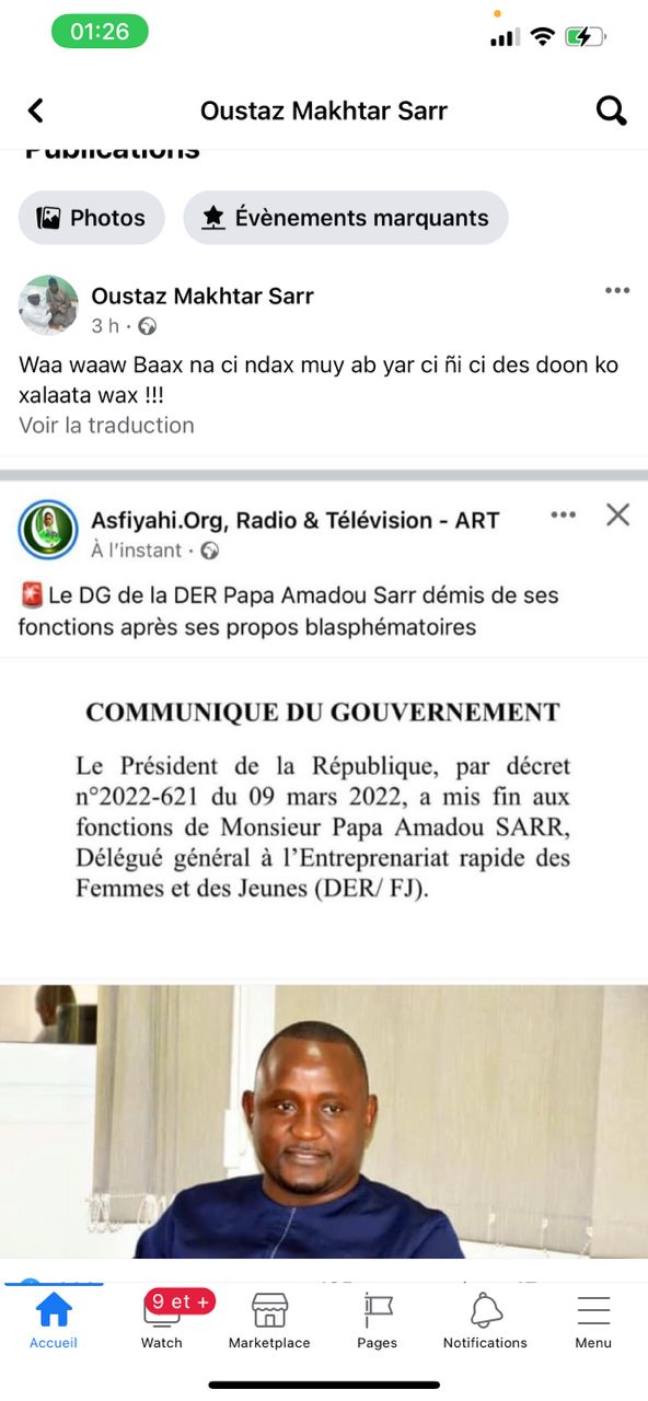 Propos outrageants: Ababacar Mboup de Samm Djiko Yi, Oustaz Makhtar Sarr et Asfiyahi, félicitent Macky Sall Propos outrageants: Ababacar Mboup de Samm Djiko Yi, Oustaz Makhtar Sarr et Asfiyahi, félicitent Macky Sall