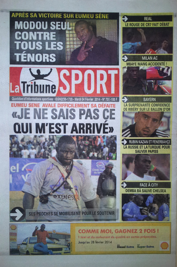 A la Une des Journaux en images du mardi 04 février 2014