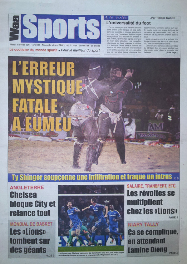 A la Une des Journaux en images du mardi 04 février 2014