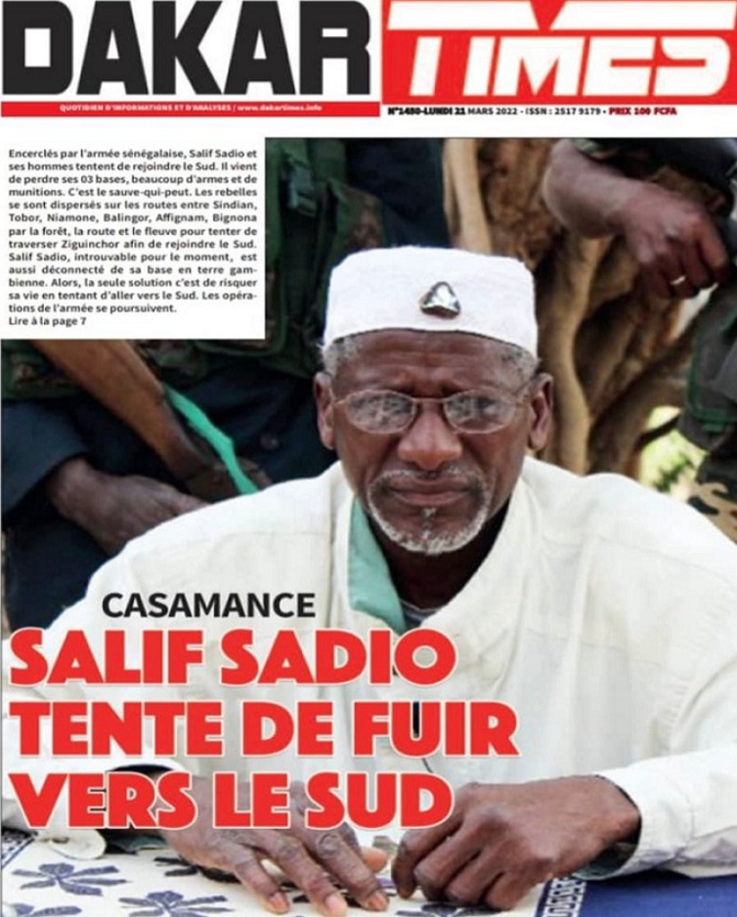 Casamance : Salif Sadio tente de fuir vers le sud, par Mamadou Mouth Bane