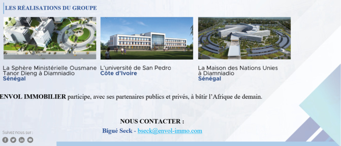 ENVOL IMMOBILIER, première entreprise sénégalaise certifiée ISO 9001 – 2015 