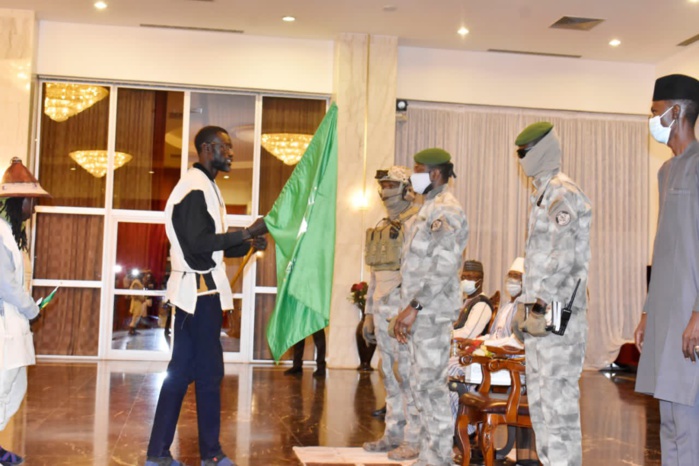 Les marcheurs panafricains, qui ont parcouru la distance Dakar-Bamako ont été reçu par  le Colonel Assimi GOÏTA, Chef de l’État ce jeudi