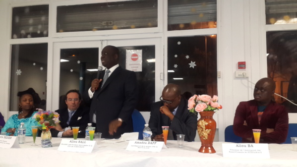 ALiou SALL rencontre l'association Solidarité Développement Guédiawaye en France (SDGF)