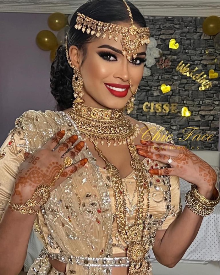 Mariage: Marie Louise Diaw adopte le style indien (Photos)