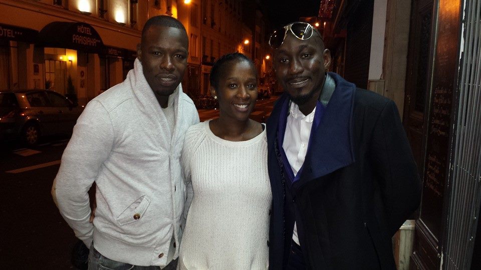 Chon en compagnie de Omar Kanté et Amsatou Diombana à Paris 