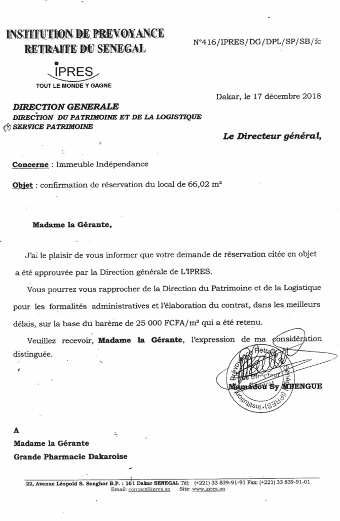 Déclarant que la pharmacie dakaroise n’a pas de contrat avec L’IPRES Le ministre de la Santé a tout faux ! Déclarant que la pharmacie dakaroise n’a pas de contrat avec L’IPRES Le ministre de la Santé a tout faux !