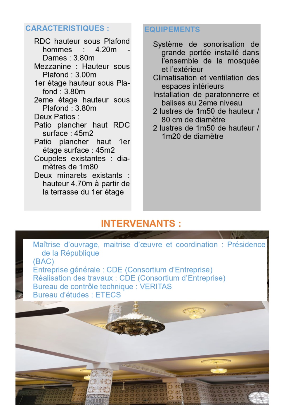 La mosquée Blanchot sort d'une réhabilitation de quatre ans, pour un coût de 1.177.705.489 FCFA ( Macky Sall )