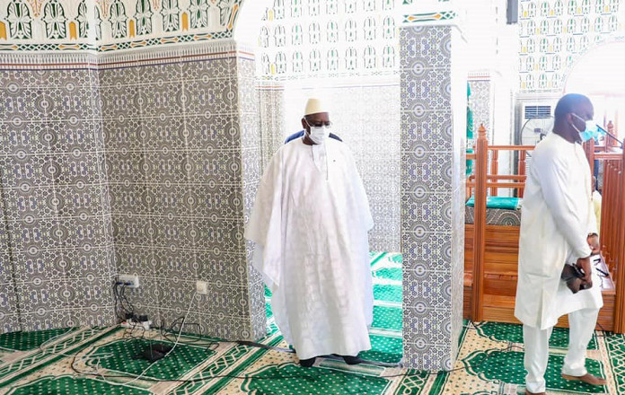 Politique-Religion : Inauguration de l’emblématique mosquée Blanchot sise à la Rue Moussé Diop par le Chef de l’Etat