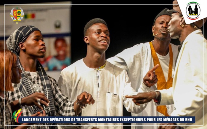 Photos/ Rnu: Le Président de la République, Macky Sall, lors du lancement des opérations de transferts monétaires exceptionnels Photos/ Rnu: Le Président de la République, Macky Sall, lors du lancement des opérations de transferts monétaires exceptionnels