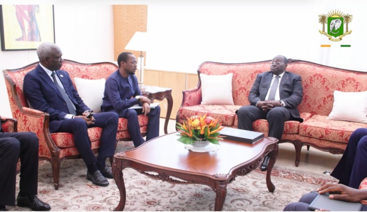 Photos : Abdou Mbow, vice-président de l'Assemblée nationale, reçu par le vice-président de la République de la Côte d'Ivoire