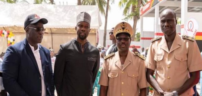 Ziguinchor : Le maire Ousmane Sonko à l'inauguration de la station-service Omega Petroleum, située au centre-ville