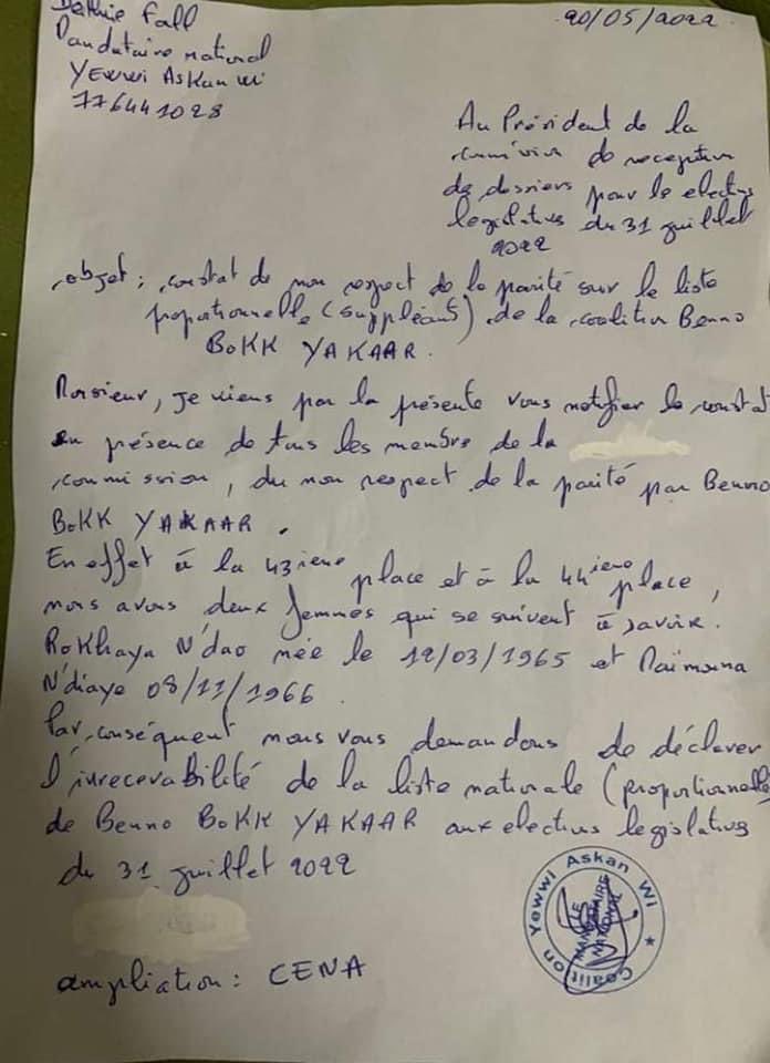 Législatives / Déthié Fall : "Pourquoi la liste de Benno Bokk Yakaar doit être rejetée..." Législatives / Déthié Fall : "Pourquoi la liste de Benno Bokk Yakaar doit être rejetée..."