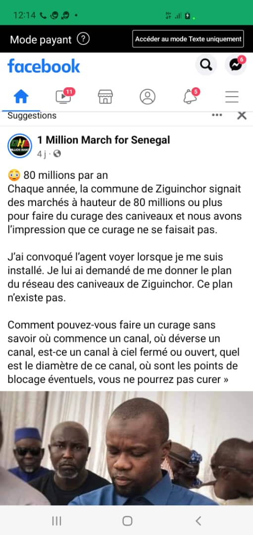 Marché de curage à Ziguinchor: ce qui montre que Sonko avançait des chiffres fictifs (document) Marché de curage à Ziguinchor: ce qui montre que Sonko avançait des chiffres fictifs (document)