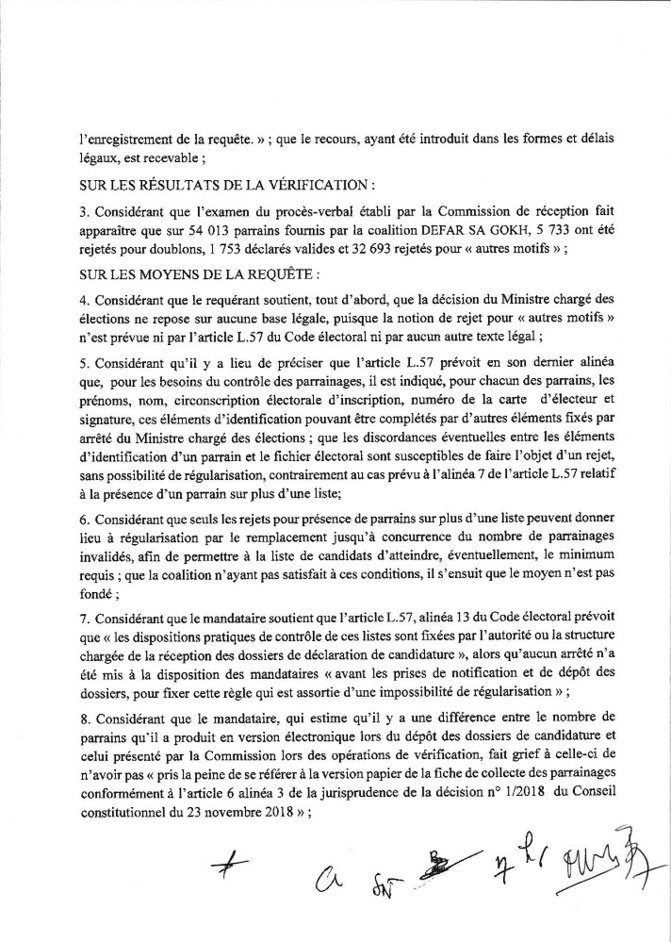 Recours pour les Législatives 2022 : Voici ce que le Conseil constitutionnel a tranché Recours pour les Législatives 2022 : Voici ce que le Conseil constitutionnel a tranché