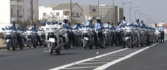 Le défilé motorisé prend possession du boulevard De Gaulle