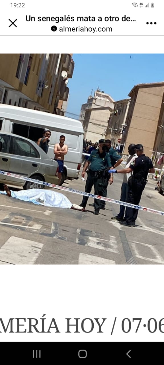 Espagne : Pour une place au marché, un Sénégalais poignarde mortellement son compatriote Espagne : Pour une place au marché, un Sénégalais poignarde mortellement son compatriote