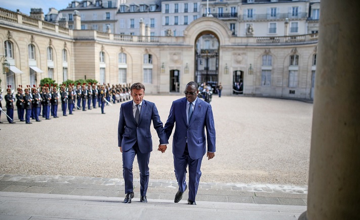 Série d’échanges entre Emmanuel Macron et Macky Sall : Les images de la concertation Série d’échanges entre Emmanuel Macron et Macky Sall : Les images de la concertation