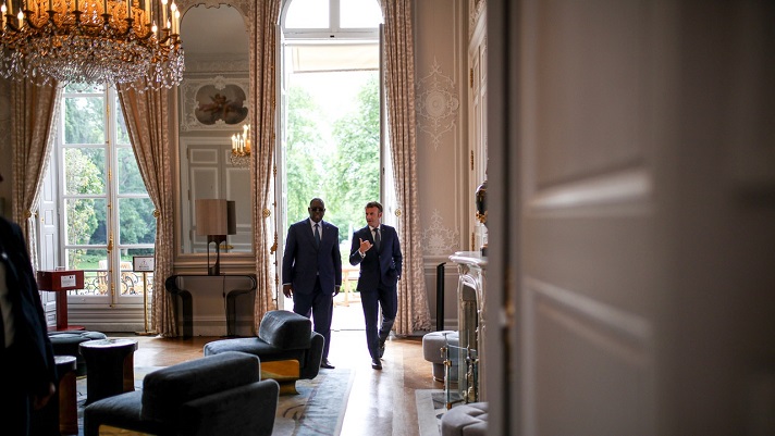Série d’échanges entre Emmanuel Macron et Macky Sall : Les images de la concertation Série d’échanges entre Emmanuel Macron et Macky Sall : Les images de la concertation