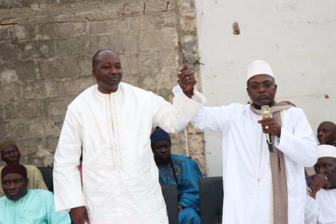 Sangalkam : Grandes retrouvailles du ministre Oumar Gueye et Bara Gueye