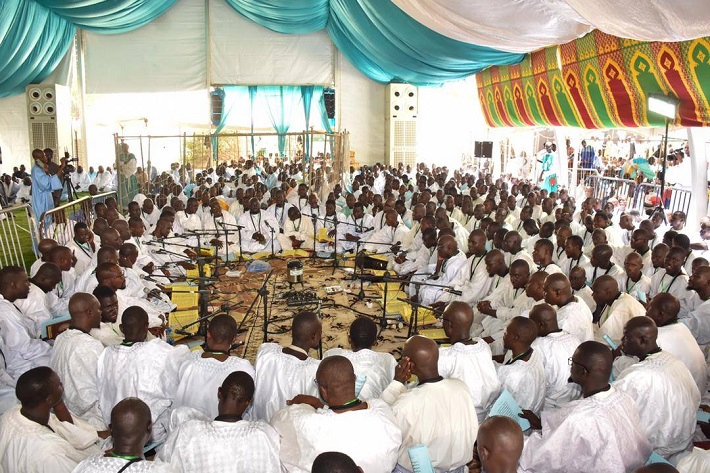 La Daara Hizbut Tarqyyah chez le Khalife des mourides Serigne Mountakha Bassirou Mbacké : Les images de la Ziarra générale