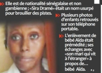 Enlèvement de bébé Aïda : la ravisseuse, Sira Diallo, a menti sur son identité, sa nationalité...