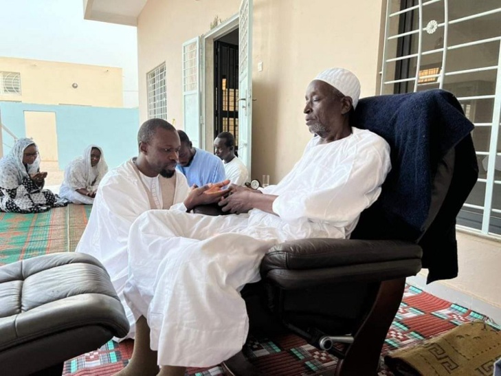 Reçu par Serigne Cheikh, le khalide de Serigne Saliou Mbacké : Ousmane Sonko s'est rendu à Khelcom