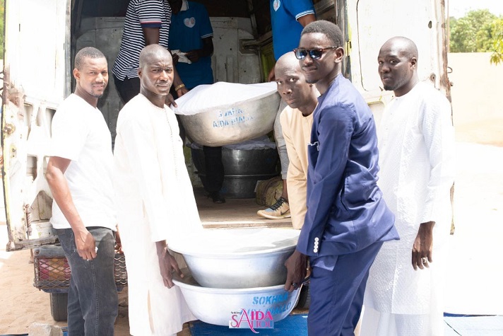 Photos: Sokhna Aida Saliou avec Sokhna Bator Saliou et Sokhna Adja Saliou