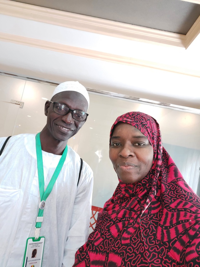 Hajj 2022: Hourèye Thiam en toute complicité avec les pèlerins (Photos)