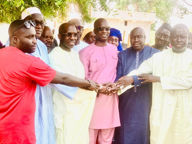 Demba Faye  tête de liste de la coalition Yewwi  Askan Wi rejoint le maire Maguette Sene BBY (images)